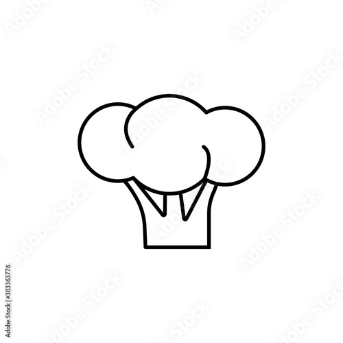 broccoli icon element of vegetables icon for mobile concept and web apps. Thin line broccol icon can be used for web and mobile. Premium icon on white background