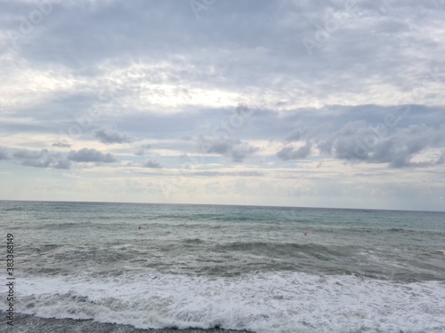 clouds over the sea