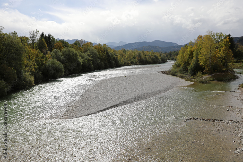 Die Isar bei Lenggries Die Isar bei Lenggries