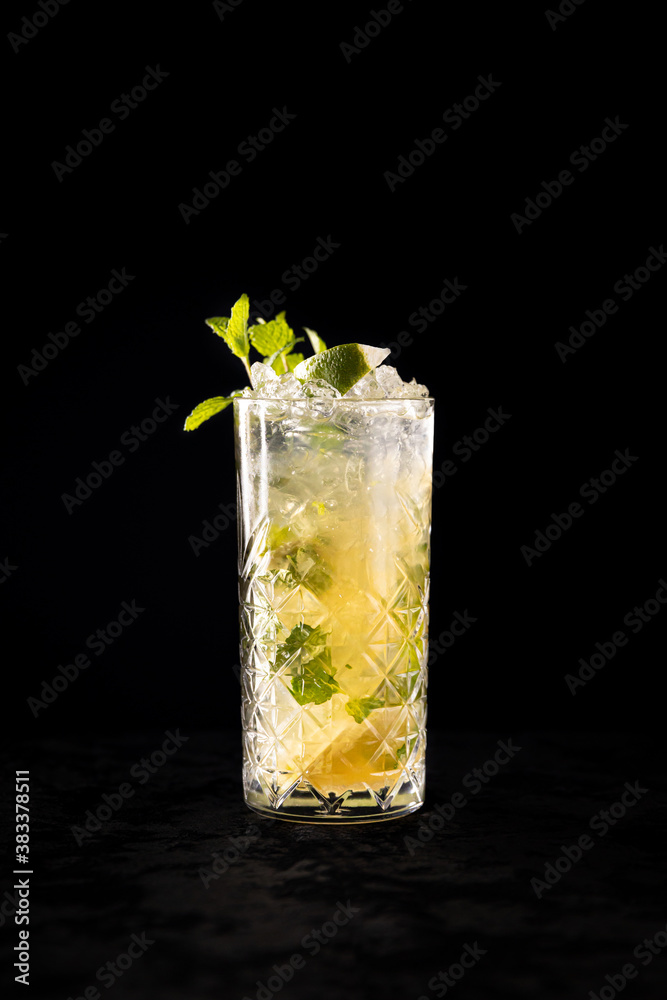 Cocktail on black background menu layout restaurant bar vodka wiskey tonic Cocktail on black background menu layout restaurant bar vodka wiskey tonic