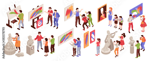 Isometric Art Gallery Set