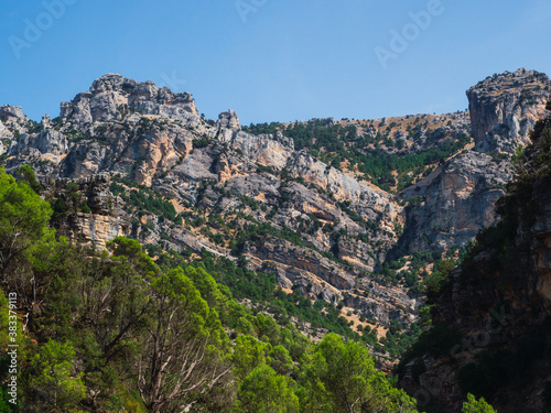 Mountains around the Borosa River trail in Cazorla National Park , Jaen Spain