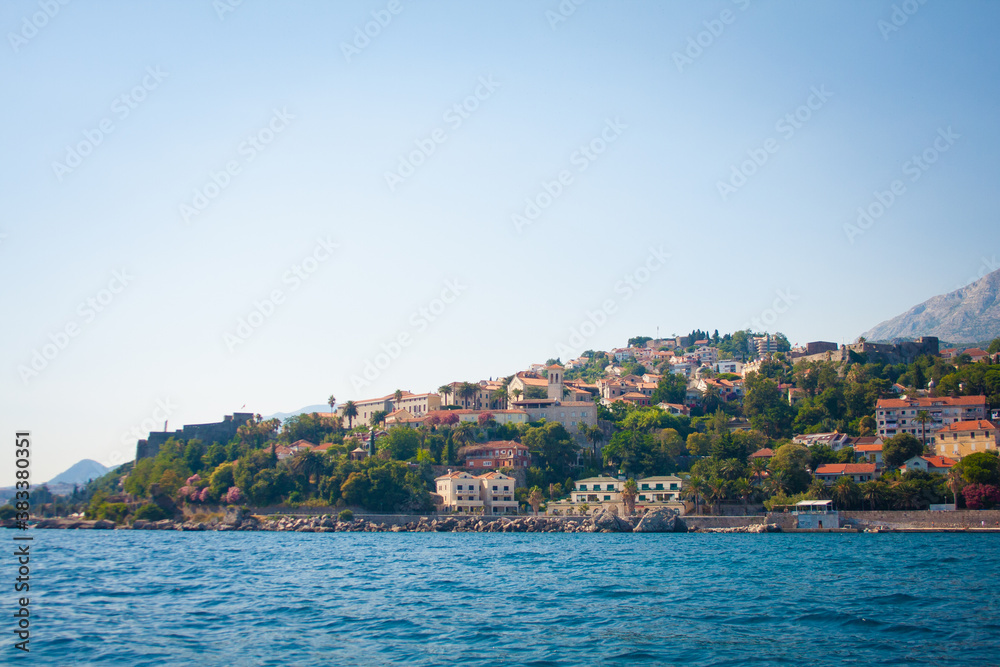 View of Herceg Novi from the Sea, Montenegro