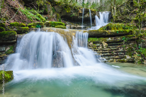 Fototapeta Naklejka Na Ścianę i Meble -  Beautiful waterfall (Vallfogonda de Ripolles, Catalonia, Spain)
