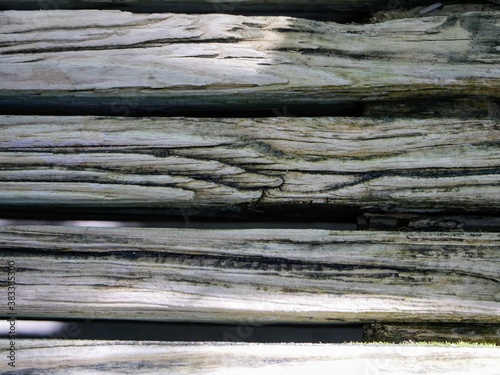 Aged Rugged Wood in Parallel Lines