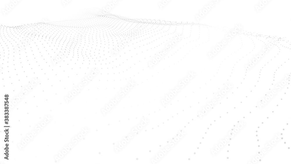 Dinamic wave of dots. background. 3D futuristic illustration. Dinamic wave of dots. background. 3D futuristic illustration.