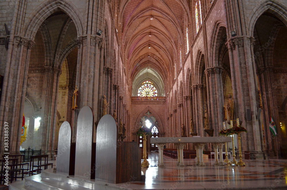 Quito, Ecuador - Inside Basílica del Voto Nacional