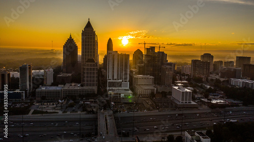 Sunset Atlanta Skyline © Louis