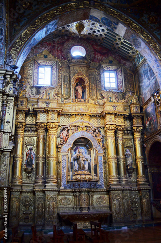 Quito, Ecuador - Inside La Compañía de Jesus Church