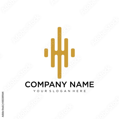 Initial H Letter Logo Design Vector Template. Monogram and Creative Alphabet Letters icon Illustration.