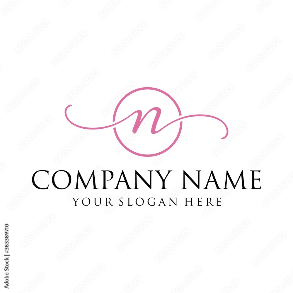 Letter N Icon Vector Logo Template Illustration Design. Letter N Icon Vector Logo Template Illustration Design.