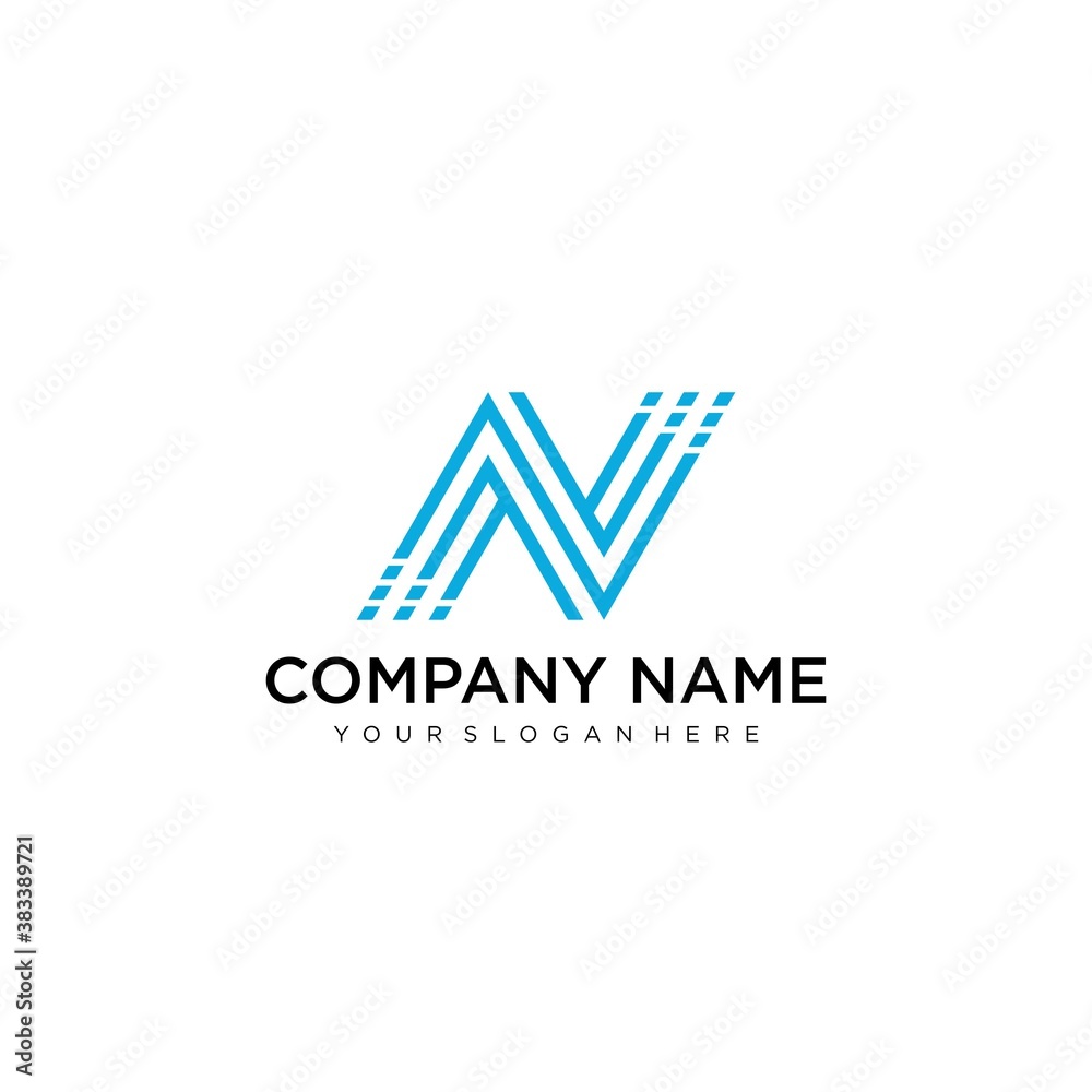 Letter N Icon Vector Logo Template Illustration Design. Letter N Icon Vector Logo Template Illustration Design.