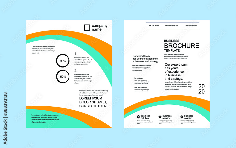 Brochure template layout Free Vector. design vector