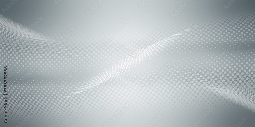 Gray halftone pattern with white line motion backdrop wallpaper. Clean Grey geometric background. Gray halftone pattern with white line motion backdrop wallpaper. Clean Grey geometric background.