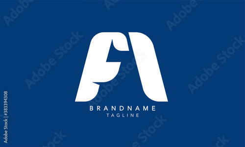 Alphabet letters Initials Monogram logo FM, MF, F and M