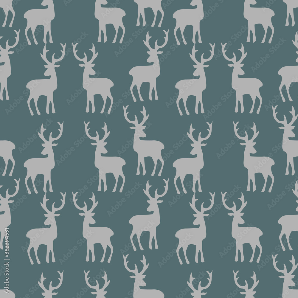 Deer seamless pattern with blue background for fabric, textile, scrapbook, wrapping paper, invitation card, gretting card. Deer seamless pattern with blue background for fabric, textile, scrapbook, wrapping paper, invitation card, gretting card.