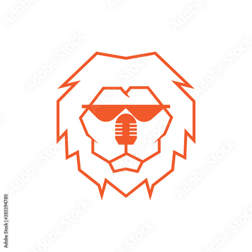 Fancy Lion Podcast Logo Design