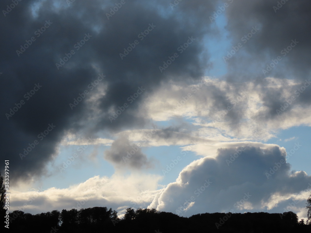 Black - white cloudscape