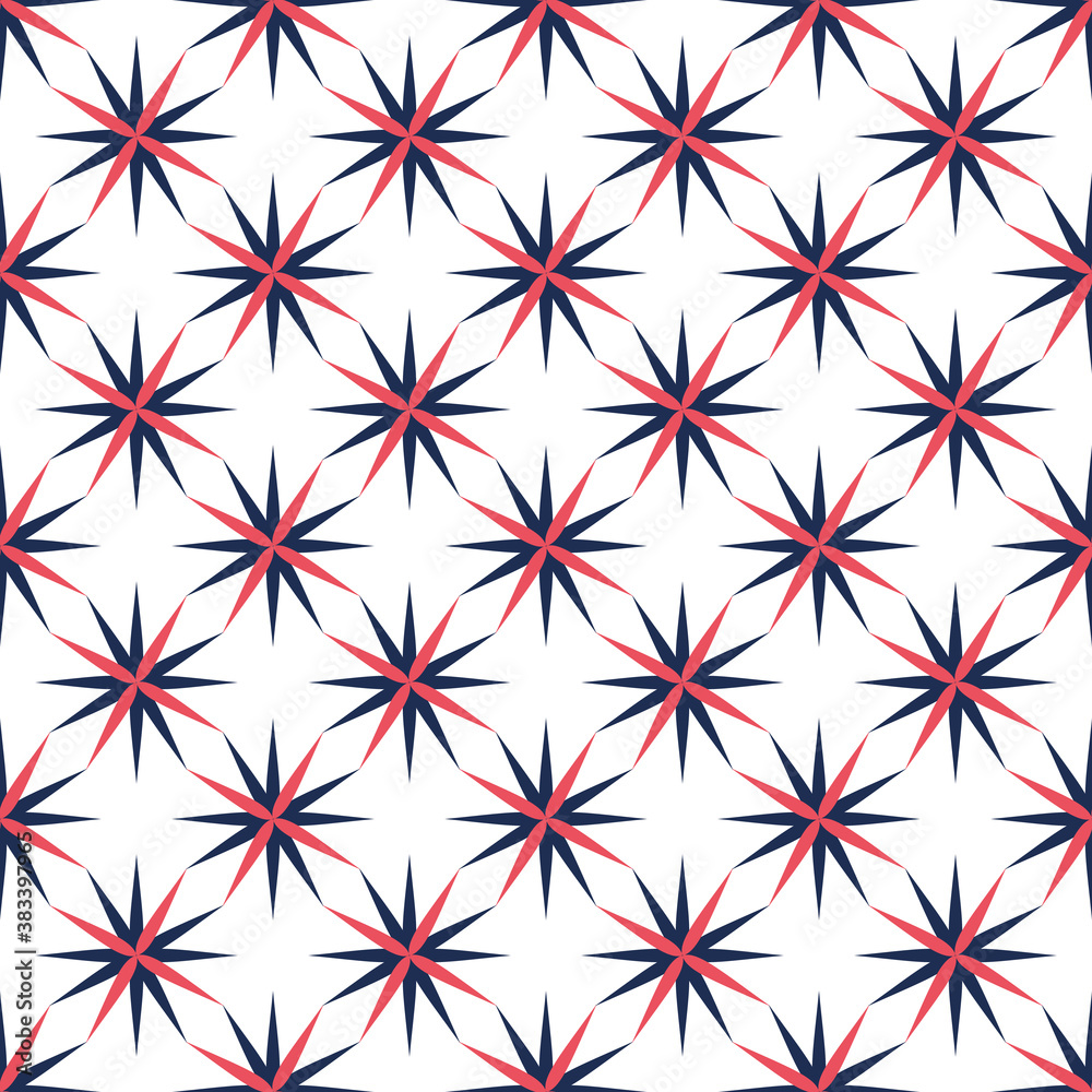 Vector seamless geometric pattern in the form of stars Vector seamless geometric pattern in the form of stars
