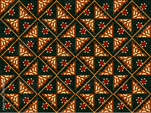 Batik Indonesian: is a technique of wax-resist dyeing applied to whole cloth, or cloth made using this technique originated from Indonesia.