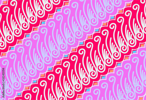 Batik Indonesian: is a technique of wax-resist dyeing applied to whole cloth, or cloth made using this technique originated from Indonesia.