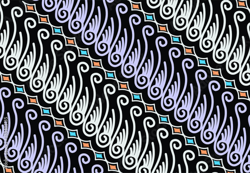 Batik Indonesian: is a technique of wax-resist dyeing applied to whole cloth, or cloth made using this technique originated from Indonesia.