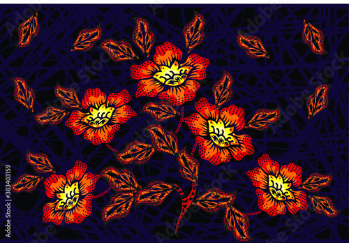 Batik Indonesian: is a technique of wax-resist dyeing applied to whole cloth, or cloth made using this technique originated from Indonesia.