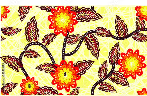 Batik Indonesian: is a technique of wax-resist dyeing applied to whole cloth, or cloth made using this technique originated from Indonesia.