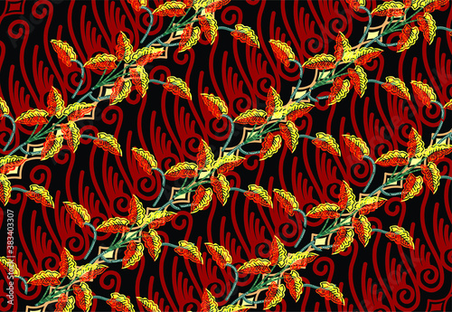 Batik Indonesian: is a technique of wax-resist dyeing applied to whole cloth, or cloth made using this technique originated from Indonesia.