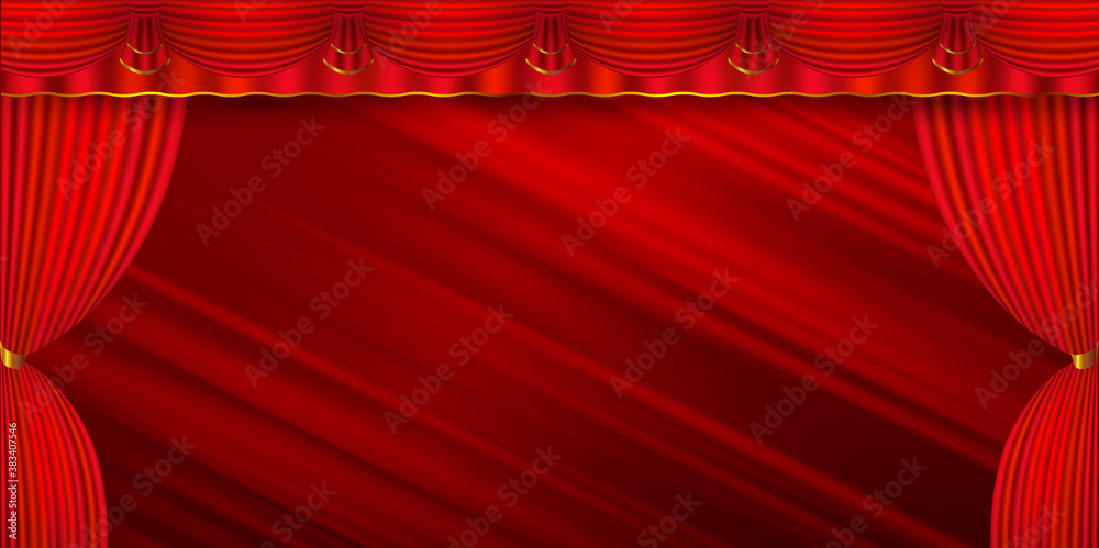 Fototapeta premium カーテン ステージ 幕 背景