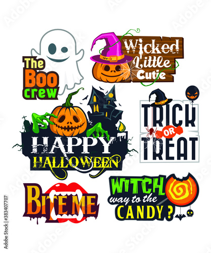 halloween mascot cartoon in vector