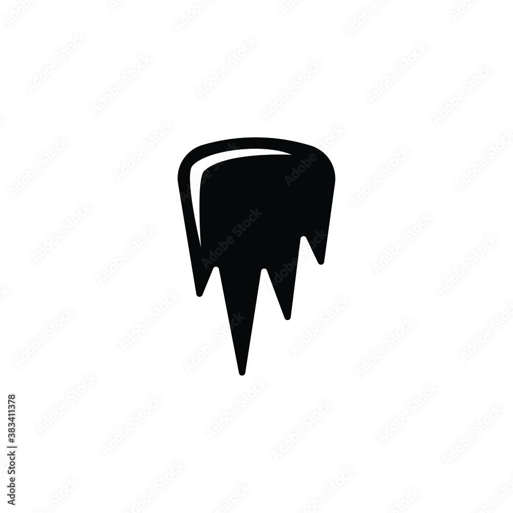 Freezing ice icon vector isolated on white, logo sign and symbol. Freezing ice icon vector isolated on white, logo sign and symbol.