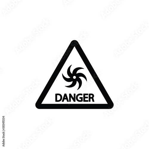 Storm warning mark icon vector