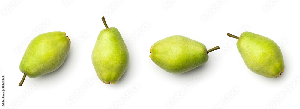 Collection of pears isolated on white background Collection of pears isolated on white background