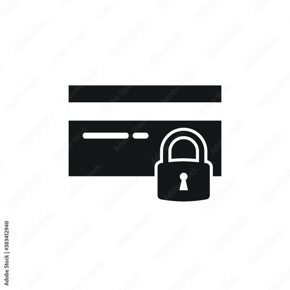 Pay lock icon design. vector illustration Pay lock icon design. vector illustration