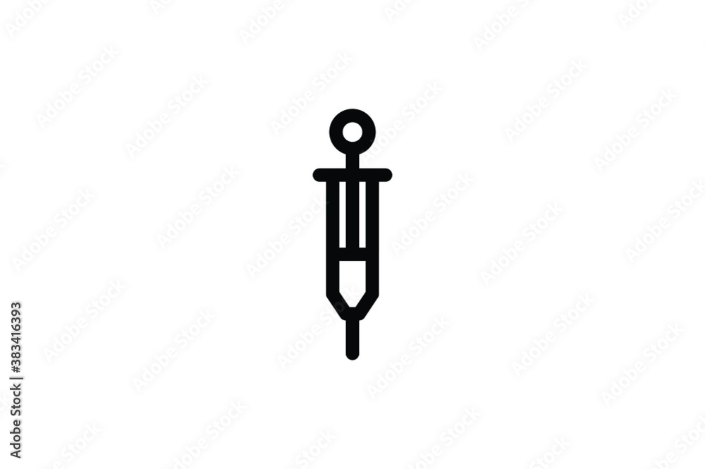 Dental Outline Icon - Anesthesia Dental Outline Icon - Anesthesia