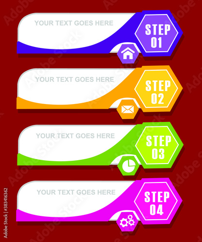 infographic template design in vector