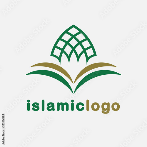 Modern Islamic icon logo, vector