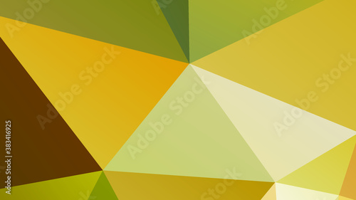 Abstract Yellow Color Polygon Background Design, Abstract Geometric Origami Style With Gradient. Presentation, Website, Backdrop, Cover, Banner, Pattern Template