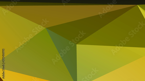 Abstract Yellow Color Polygon Background Design, Abstract Geometric Origami Style With Gradient. Presentation, Website, Backdrop, Cover, Banner, Pattern Template