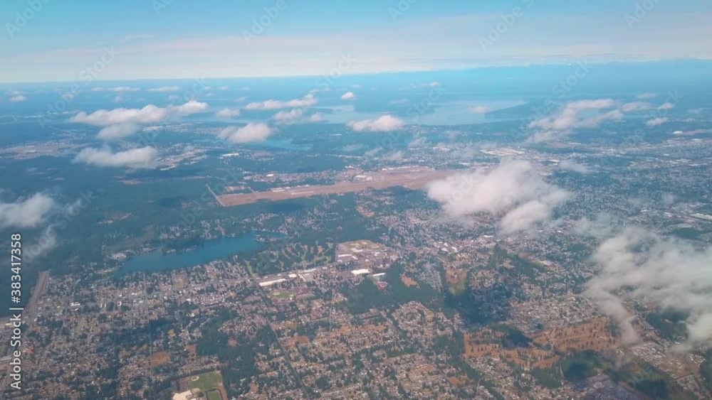 Aerial view of Joint Base Lewis Machord near Tacoma, WA Aerial view of Joint Base Lewis Machord near Tacoma, WA