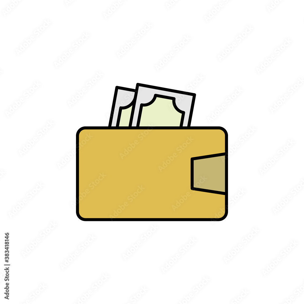 wallet, cash, money colored icon. Element of finance illustration. Signs and symbols colored icon can be used for web, logo, mobile app, UI, UX wallet, cash, money colored icon. Element of finance illustration. Signs and symbols colored icon can be used for web, logo, mobile app, UI, UX