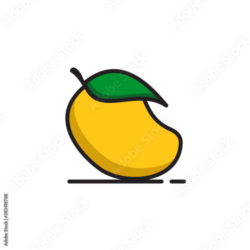 Mango fruit logo design template