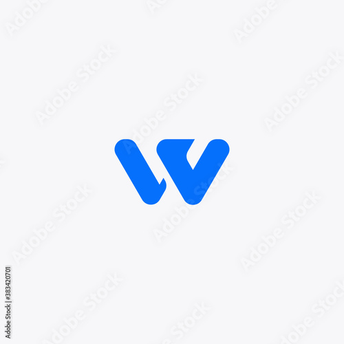 Letter W icon technology symbol logo vector designs