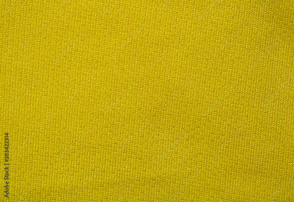 Fototapeta premium Yellow color surface and grunge background of the fabric is old and torn, Textile texture for add text or graphic design