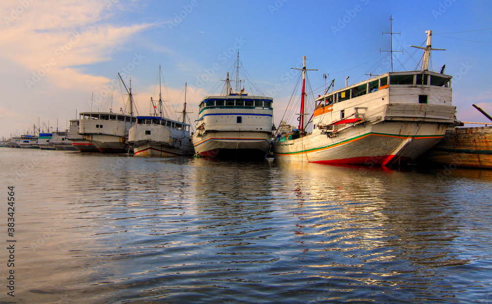 boats in the harbor boats in the harbor