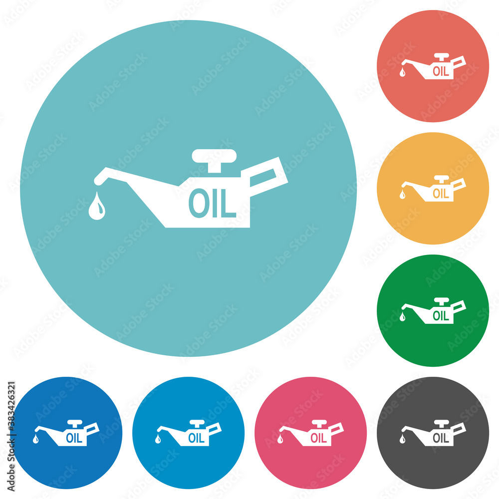 Oiler flat round icons Oiler flat round icons