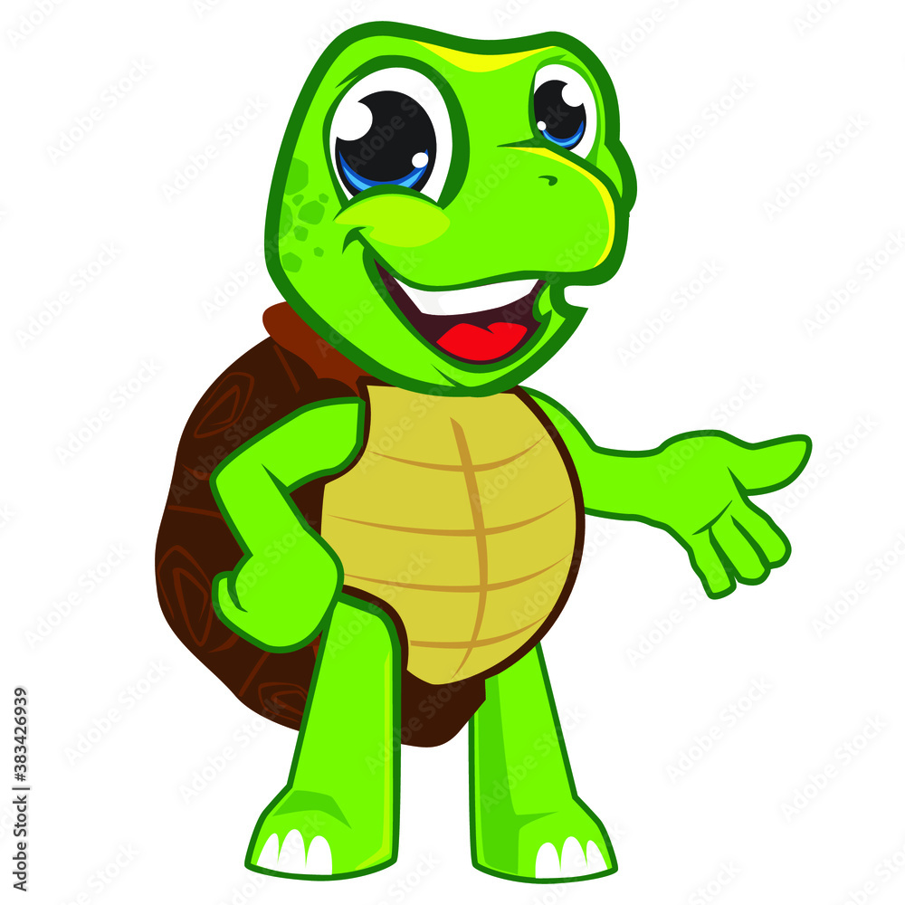 turtle mascot cartoon in vector turtle mascot cartoon in vector