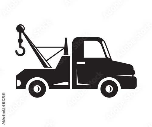 tow truck service icons vector illustration