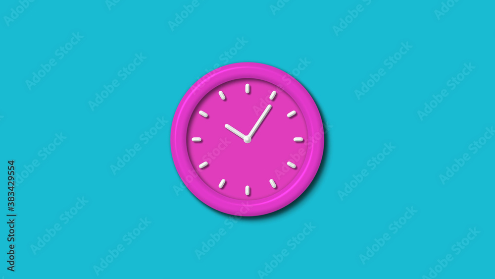 12 hours counting down 3d wall clock isolated on cyan background,wall clock isolated 12 hours counting down 3d wall clock isolated on cyan background,wall clock isolated